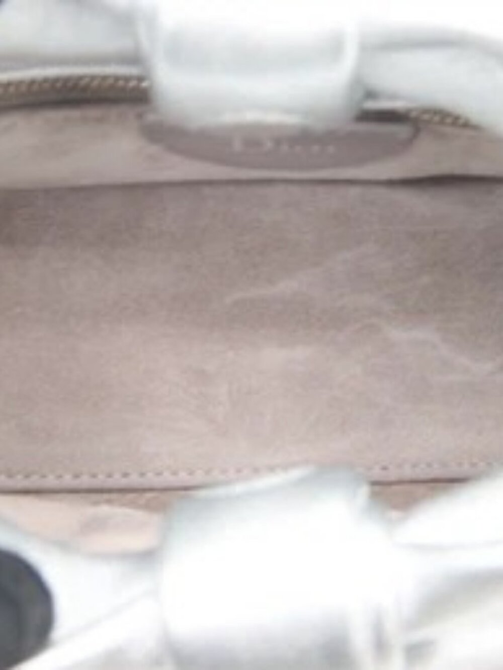 Dior or Small Dior Bow Bag Laminated Lambskin - Silver - Picture 9 of 16